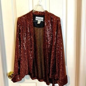 Another Thyme vintage cardigan. Size XL, sequined, sparkling,  preowned.